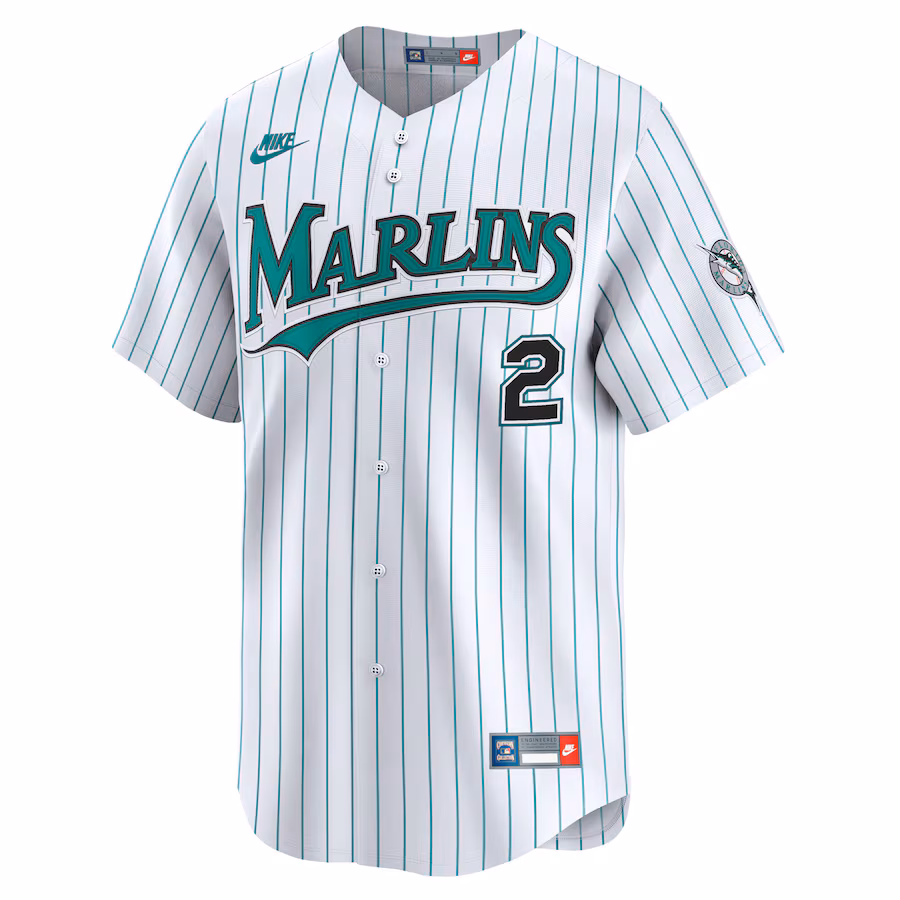 Jazz Chisholm Jr. Miami Marlins Nike Cooperstown Limited Jersey - White