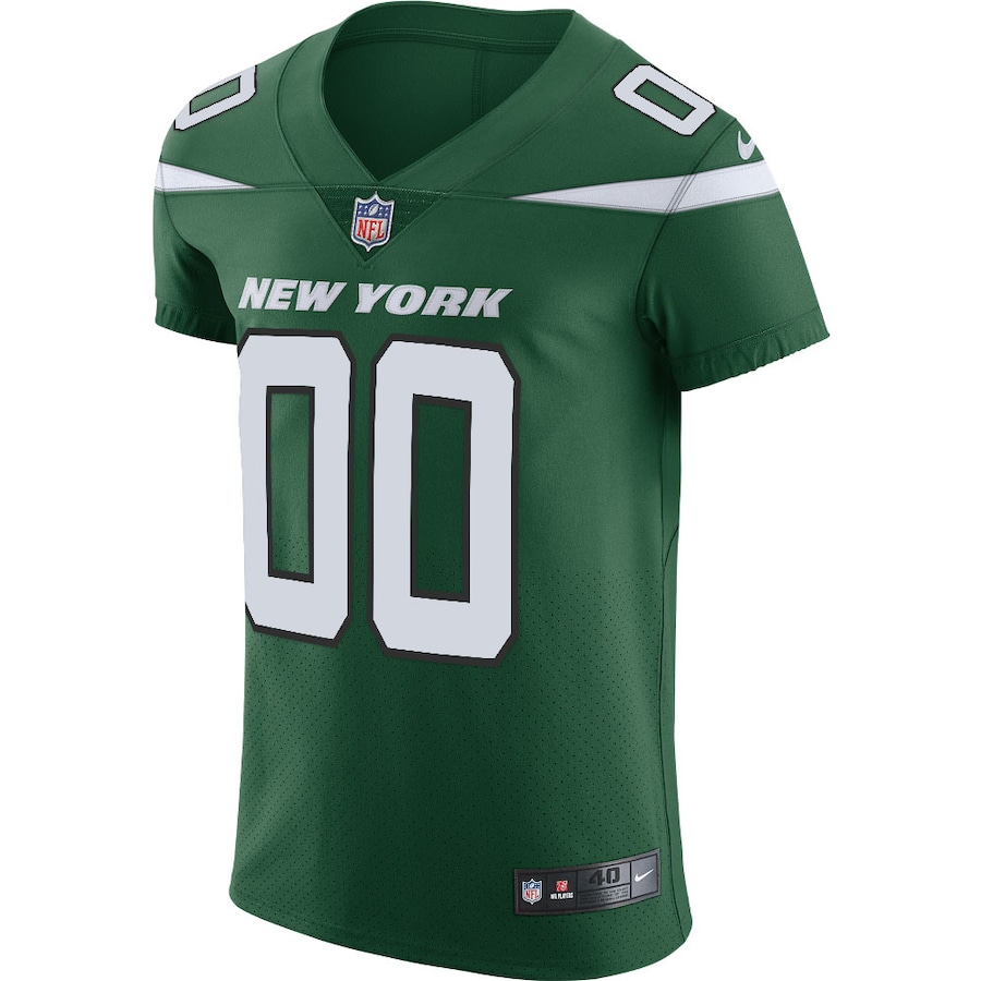 Mens New York Jets Gotham Green Vapor Untouchable Elite Custom Jersey