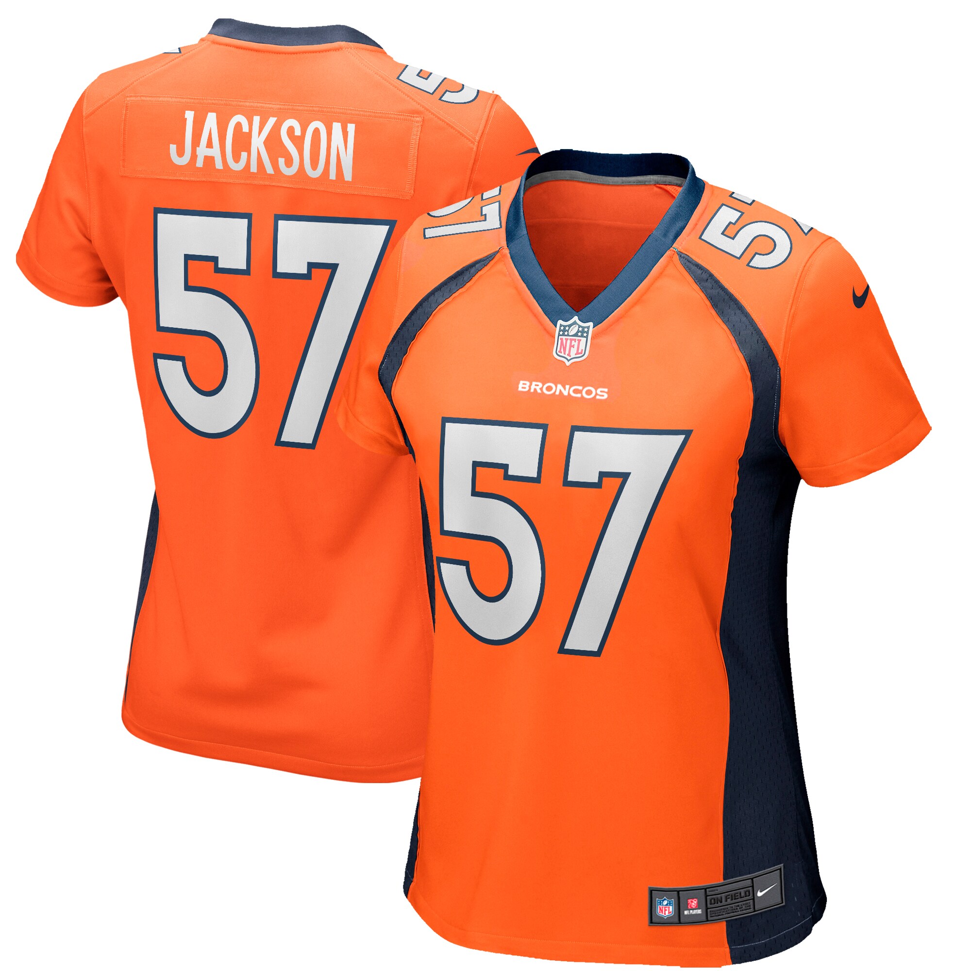 Tom Jackson Denver Broncos Women's Game Retired Player Jersey - Orange