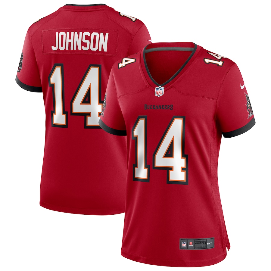 Womens Tampa Bay Buccaneers Brad Johnson Red Game Retired Player Jersey