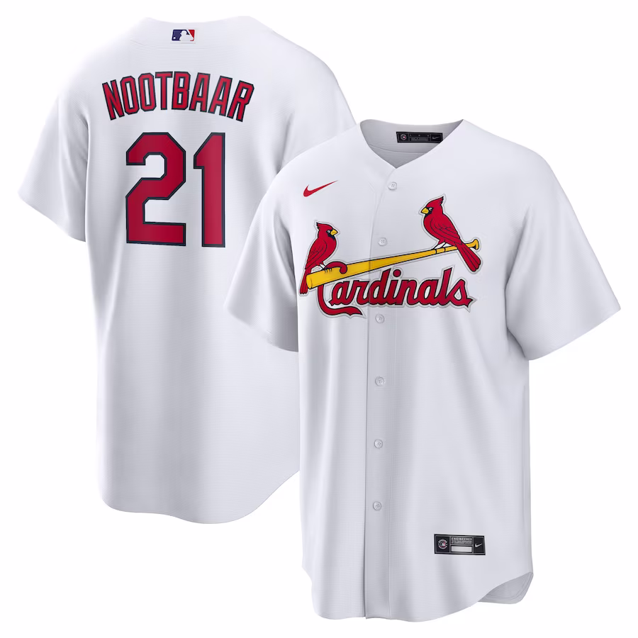Youth St. Louis Cardinals Lars Nootbaar Nike White Home Replica Jersey