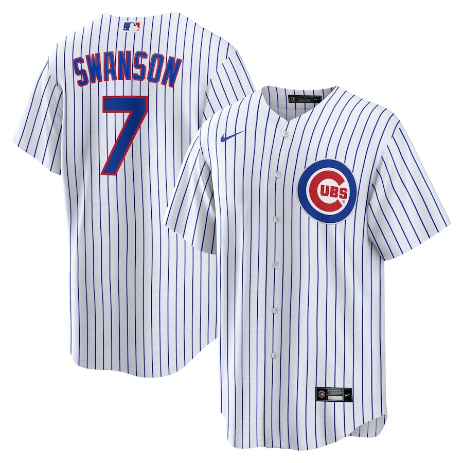 Youth Chicago Cubs Dansby Swanson White Alternate Replica Player Jersey
