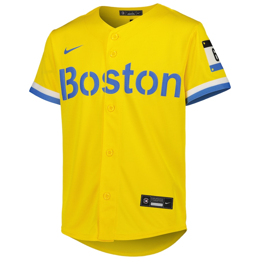 Youth Boston Red Sox Trevor Story Gold City Connect Replica Player Jersey