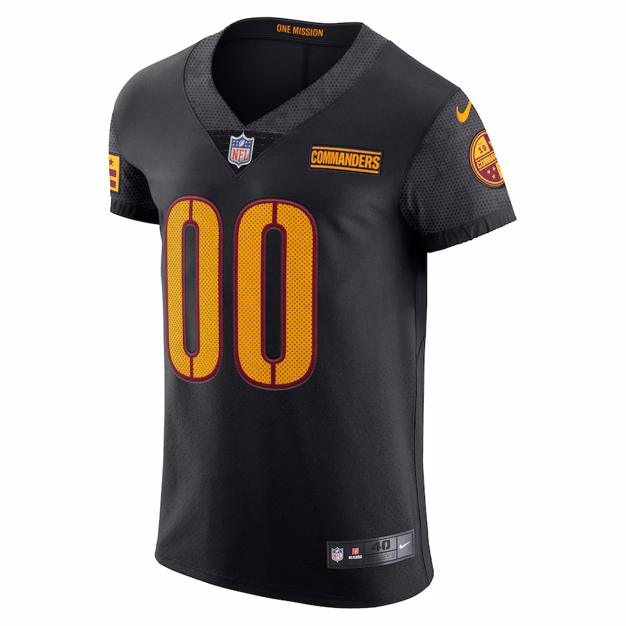 Washington Commanders Nike Vapor Untouchable Elite Custom Alternate Jersey - Black