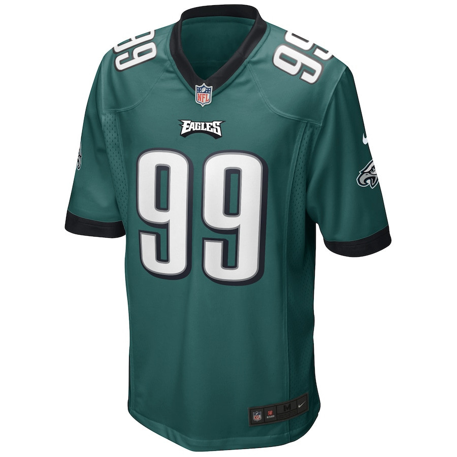 Jerome Brown 99 Philadelphia Eagles Men Game Retired Jersey - Midnight Green