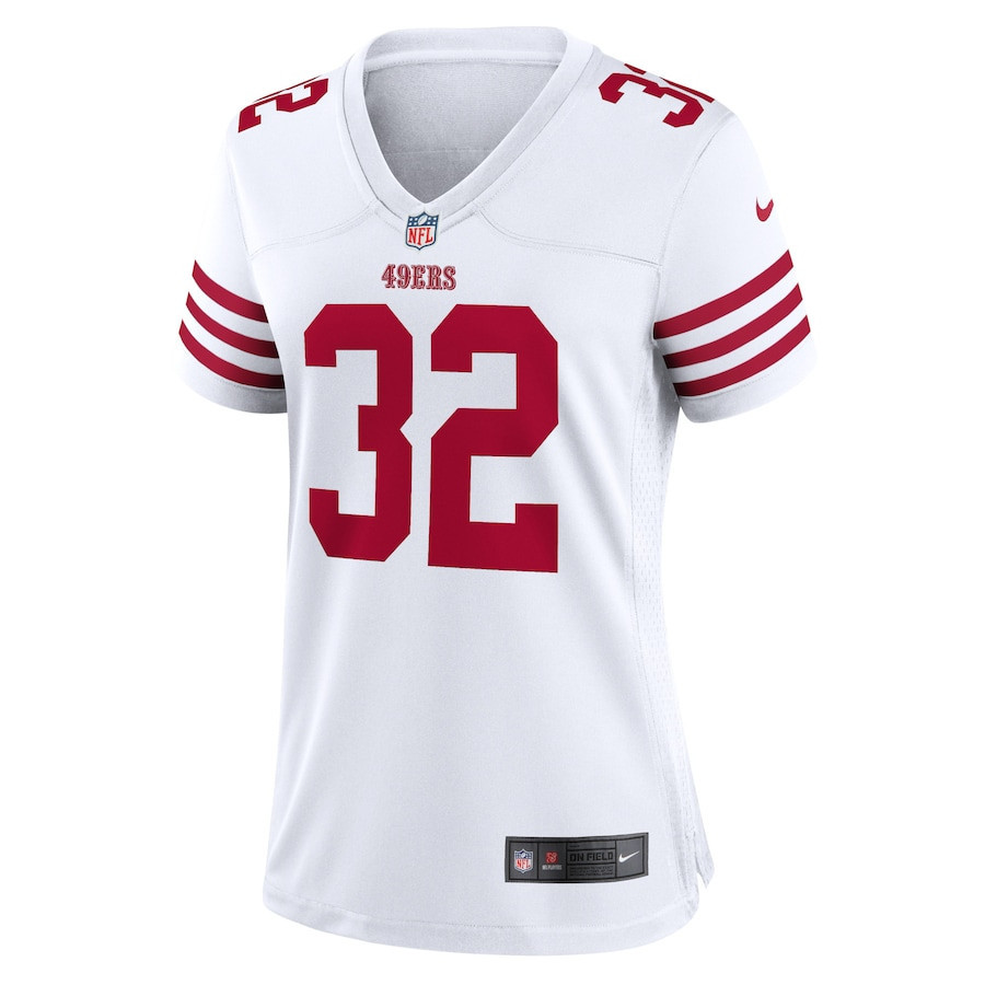 Ricky Watters 32 San Francisco 49ers Women Retired Game Jersey - White