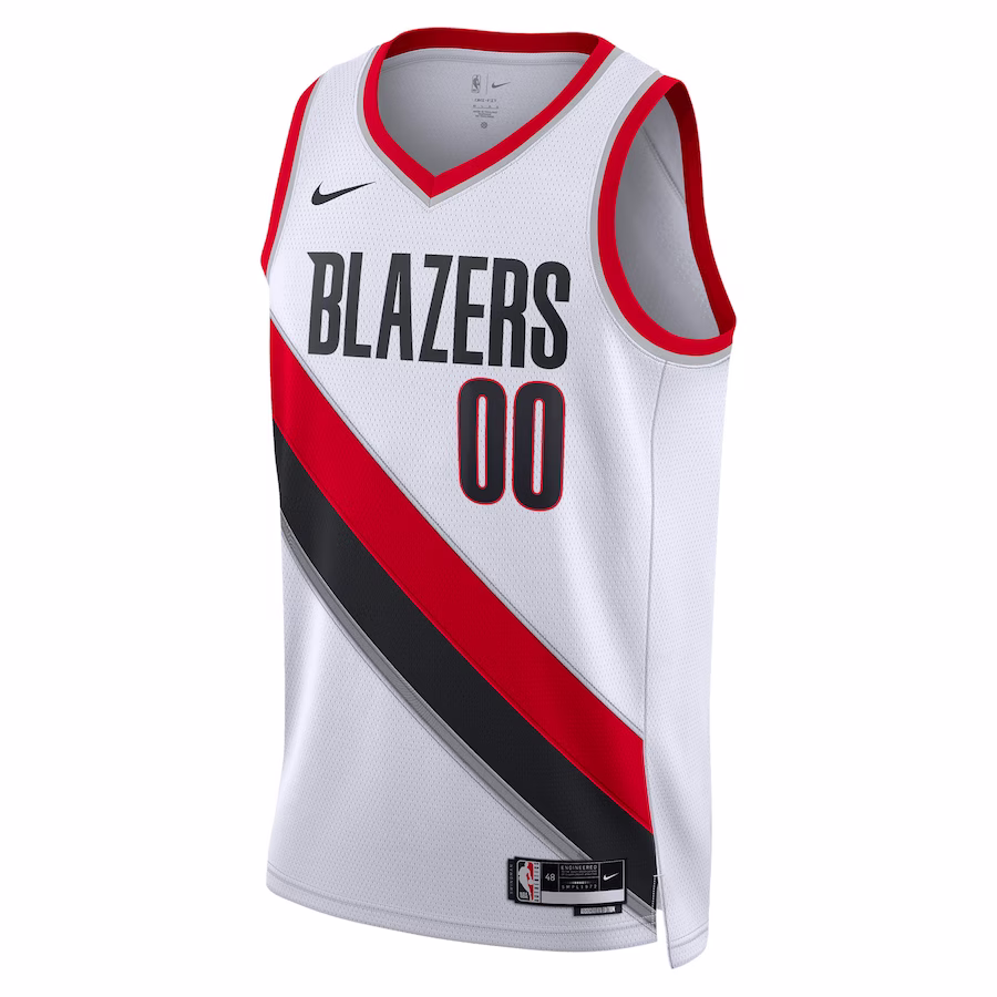 Unisex Portland Trail Blazers Nike White Swingman Custom Jersey - Association Edition