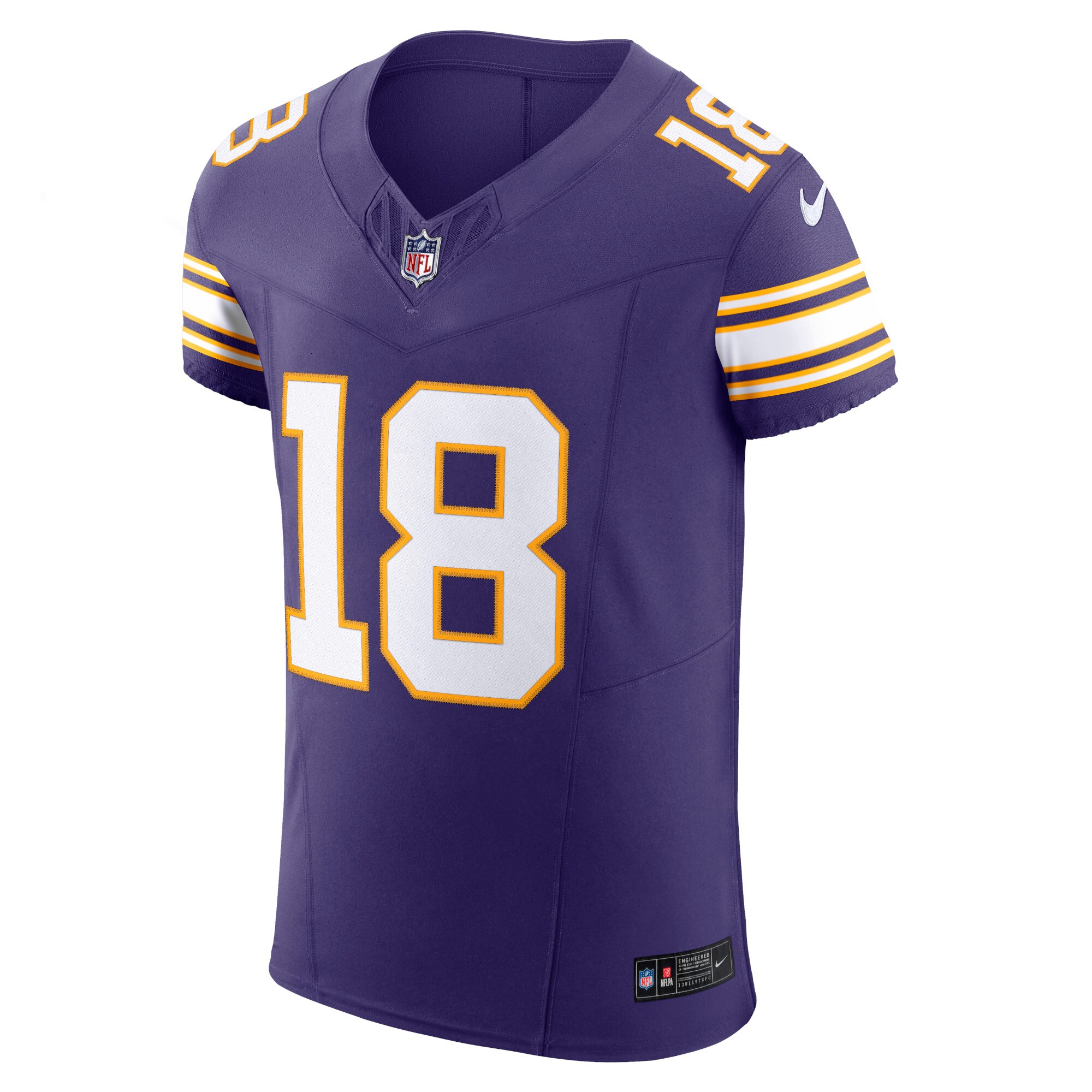 Justin Jefferson Minnesota Vikings Alternate Vapor F.U.S.E. Elite Jersey - Purple