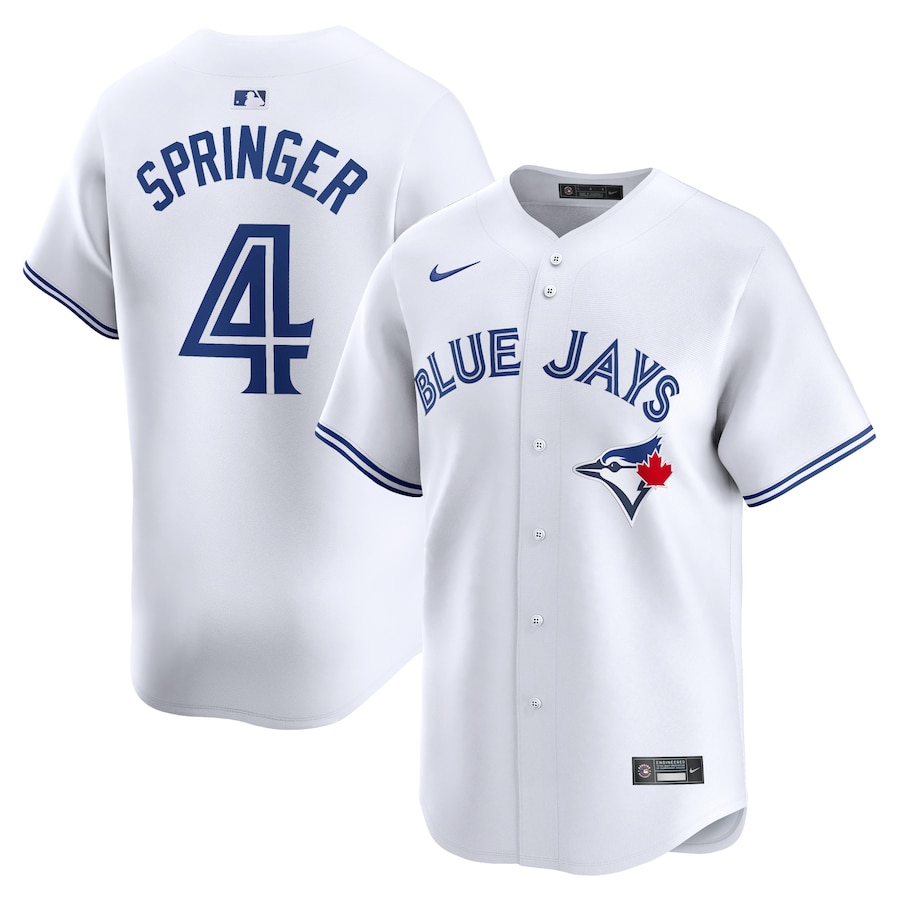 Men's Toronto Blue Jays George Springer White Home Limited Player Jersey