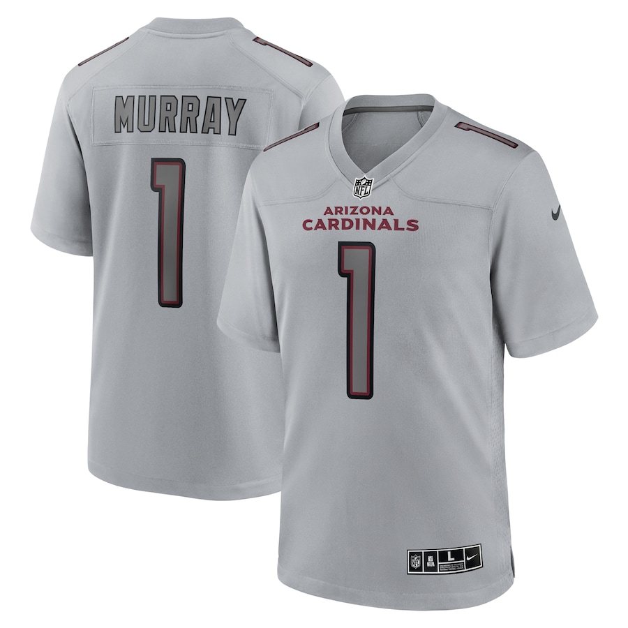 Mens Arizona Cardinals Kyler Murray Gray Atmosphere Fashion Game Jersey