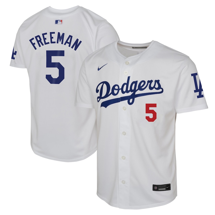 Youth Los Angeles Dodgers Freddie Freeman White Home Limited Player Jersey