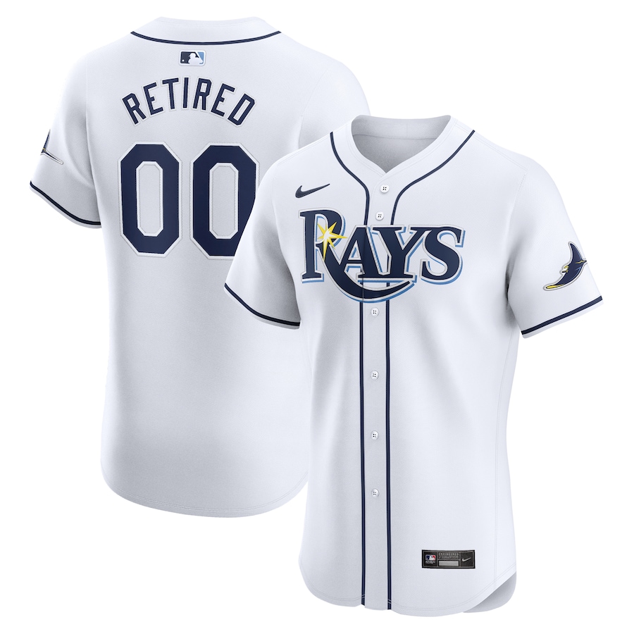 Men's Tampa Bay Rays White Home Elite Pick-A-Player Retired Roster Jersey