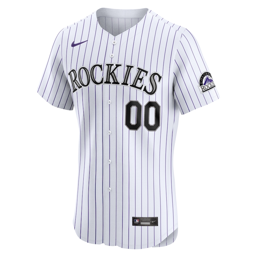Men's Colorado Rockies White Home Elite Pick-A-Player Retired Roster Jersey