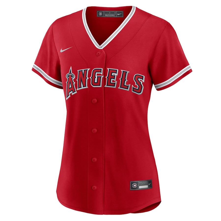 Women's Los Angeles Angels Mike Trout Red Alternate Replica Player Jersey