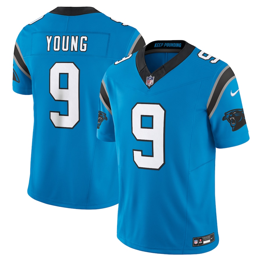 Mens Carolina Panthers Bryce Young Blue Vapor F.U.S.E. Limited Jersey