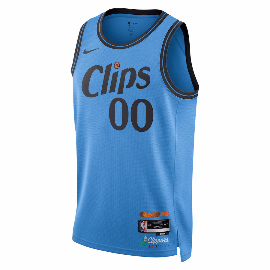LA Clippers Nike Unisex 2024/25 Custom Swingman Jersey - City Edition - Light Blue