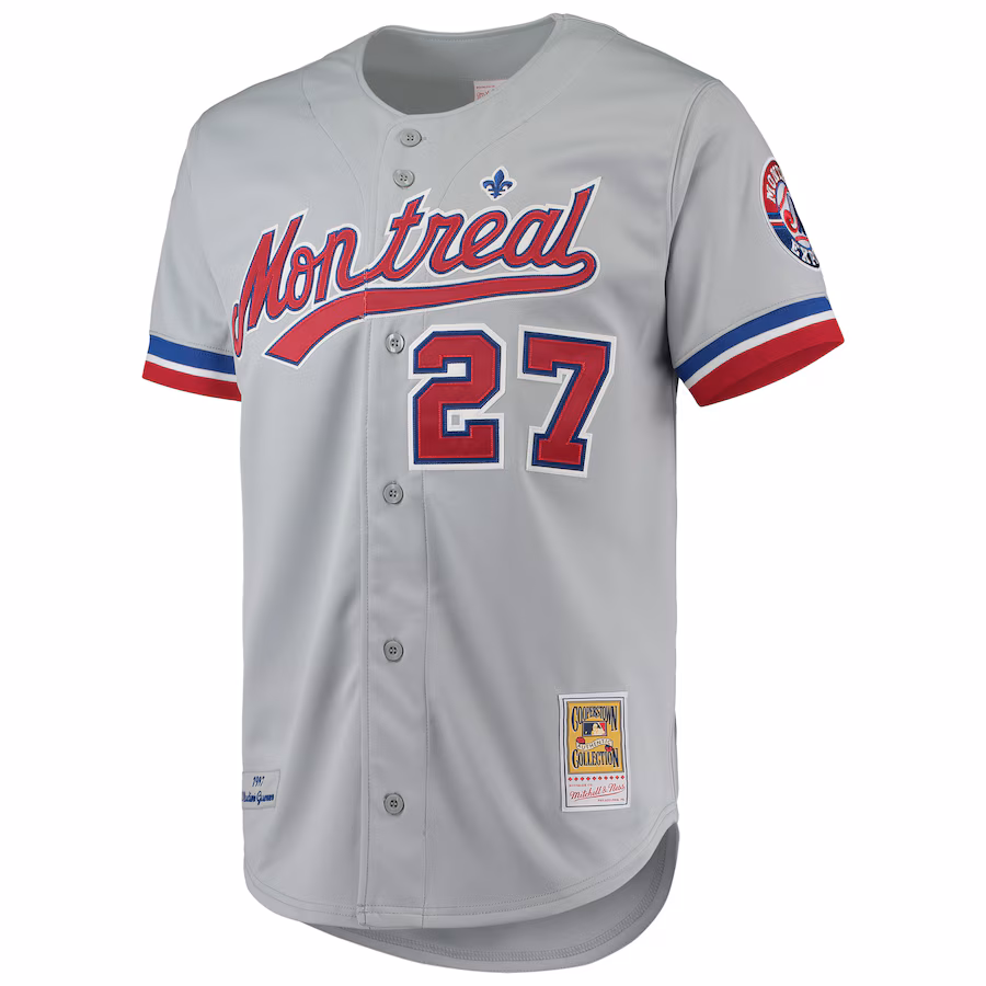 Youth Montreal Expos Vladimir Guerrero Mitchell & Ness Gray Cooperstown Collection Authentic Jersey