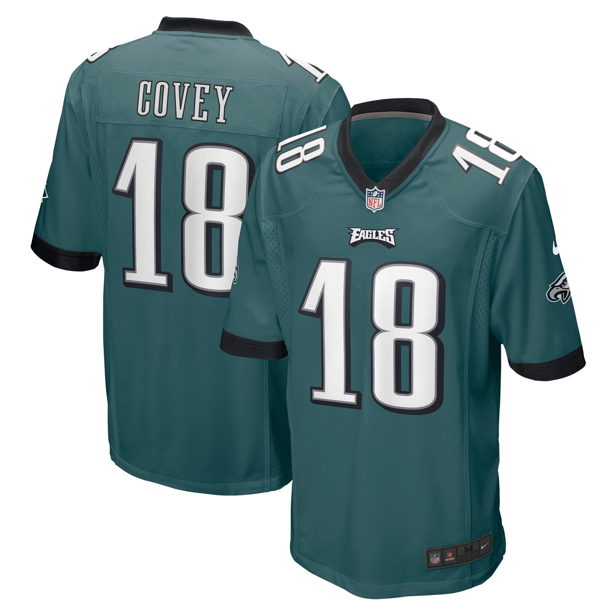 Britain Covey Philadelphia Eagles Home Game Player Jersey - Midnight Green