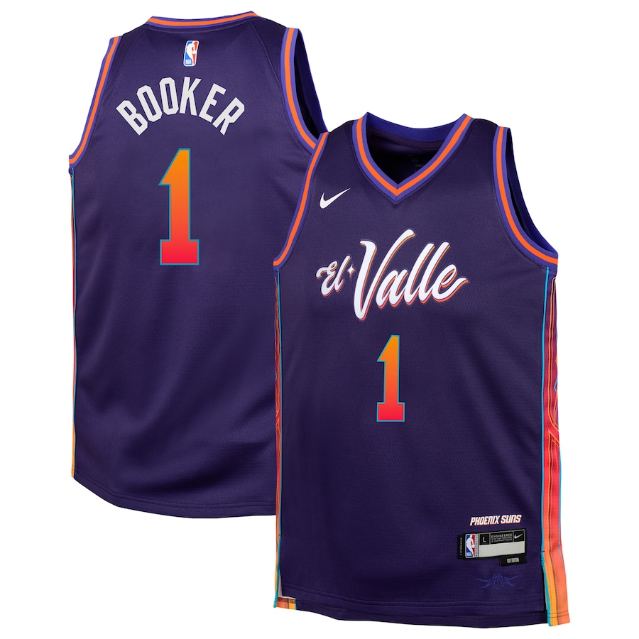 Youth Phoenix Suns Devin Booker Nike Purple Swingman Replica Jersey - City Edition
