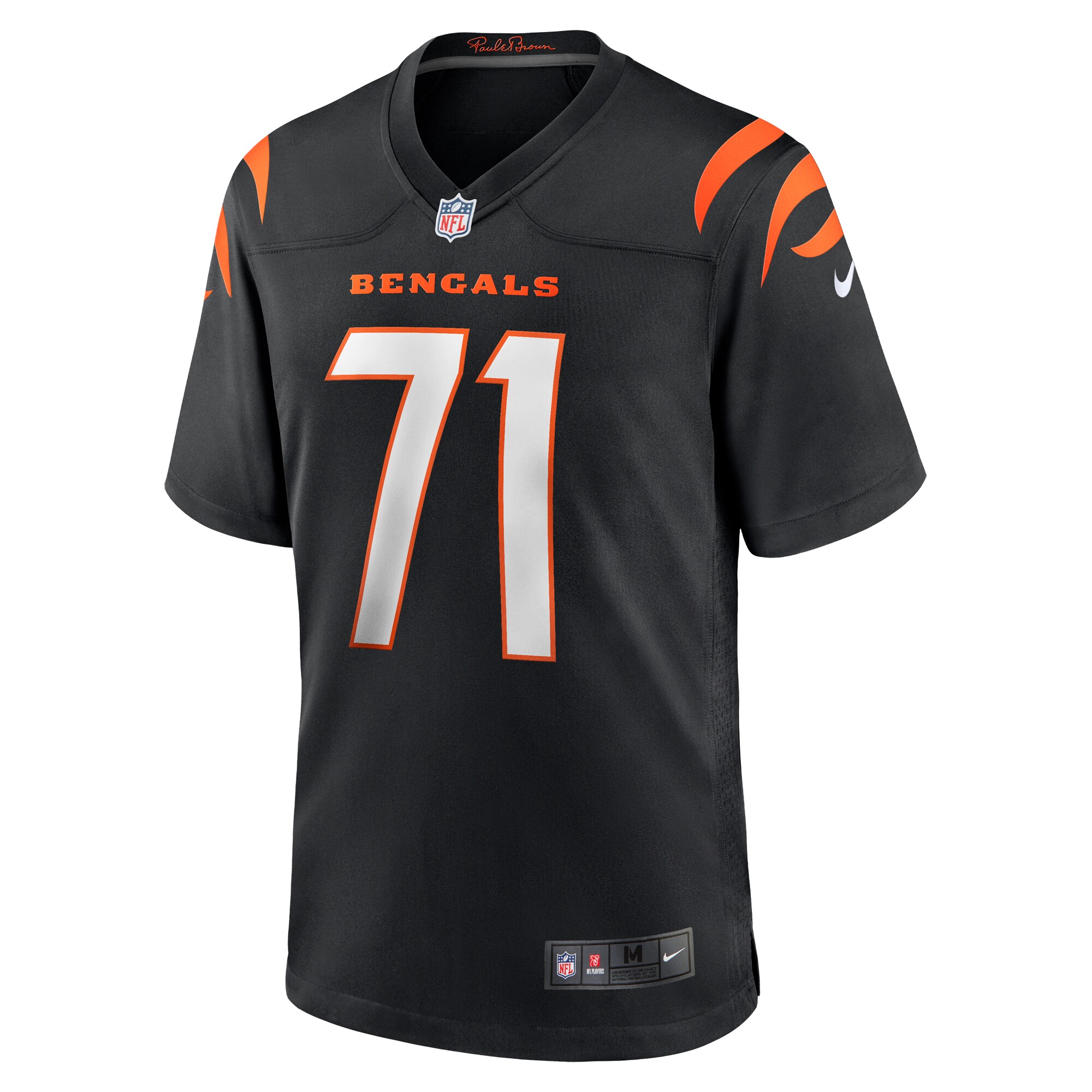 Amarius Mims Cincinnati Bengals 2024 NFL Draft First Round Pick Player Game Jersey - Black