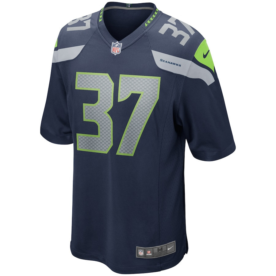 Shaun Alexander 37 Seattle Seahawks Men Game Retired Jersey - College Navy