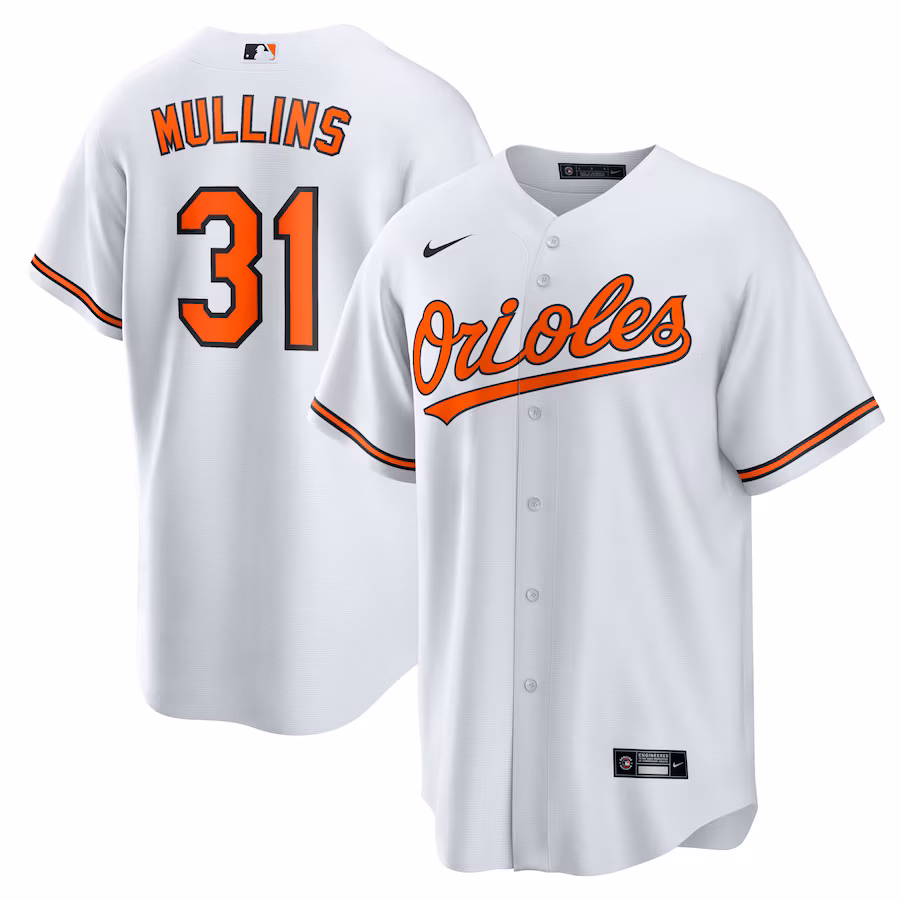 Youth Baltimore Orioles Cedric Mullins Nike White Replica Player Jersey
