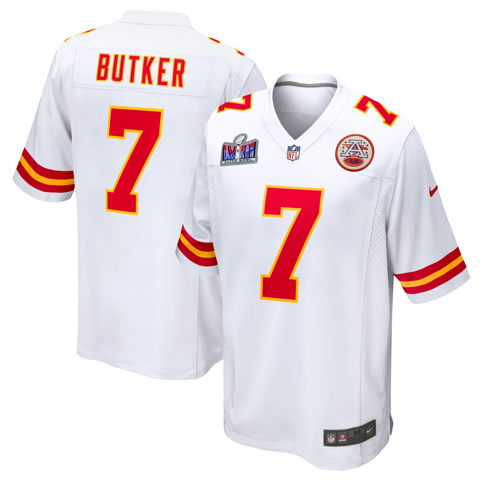 Harrison Butker Kansas City Chiefs Super Bowl LVIII Game Jersey - White