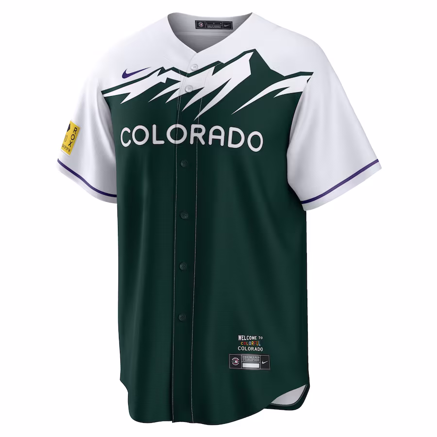 Youth Colorado Rockies Kris Bryant Nike White/Forest Green City Connect Replica Player Jersey