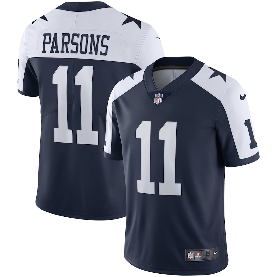 Mens Dallas Cowboys Micah Parsons Navy Alternate Vapor Limited Jersey