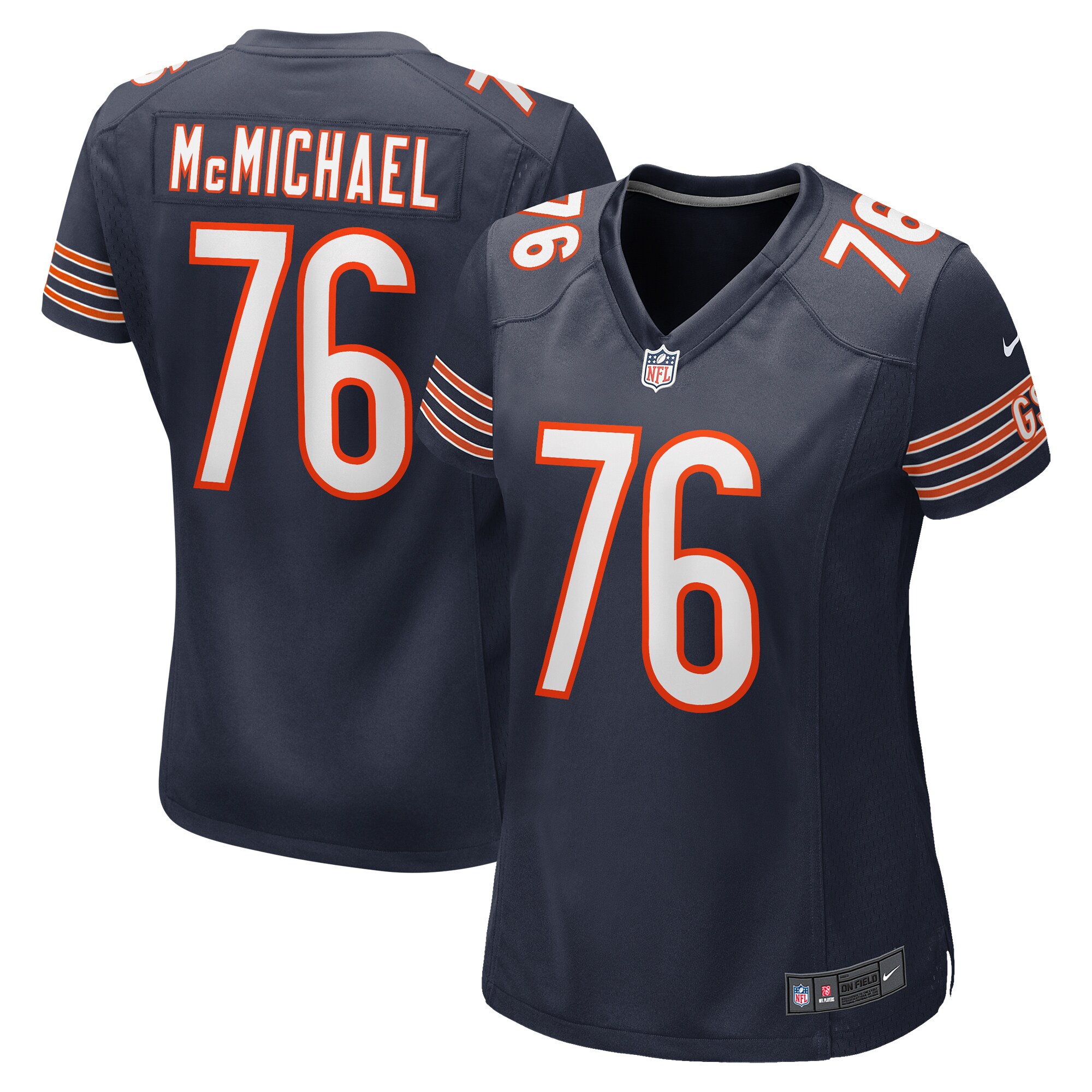 Steve McMichael Chicago Bears Women's Retired Player Game Jersey - Navy