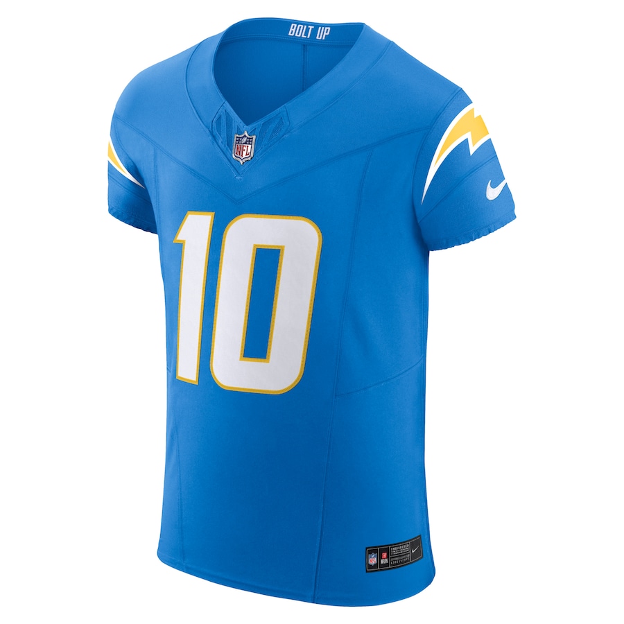 Mens Los Angeles Chargers Justin Herbert Powder Blue Vapor F.U.S.E. Elite Jersey