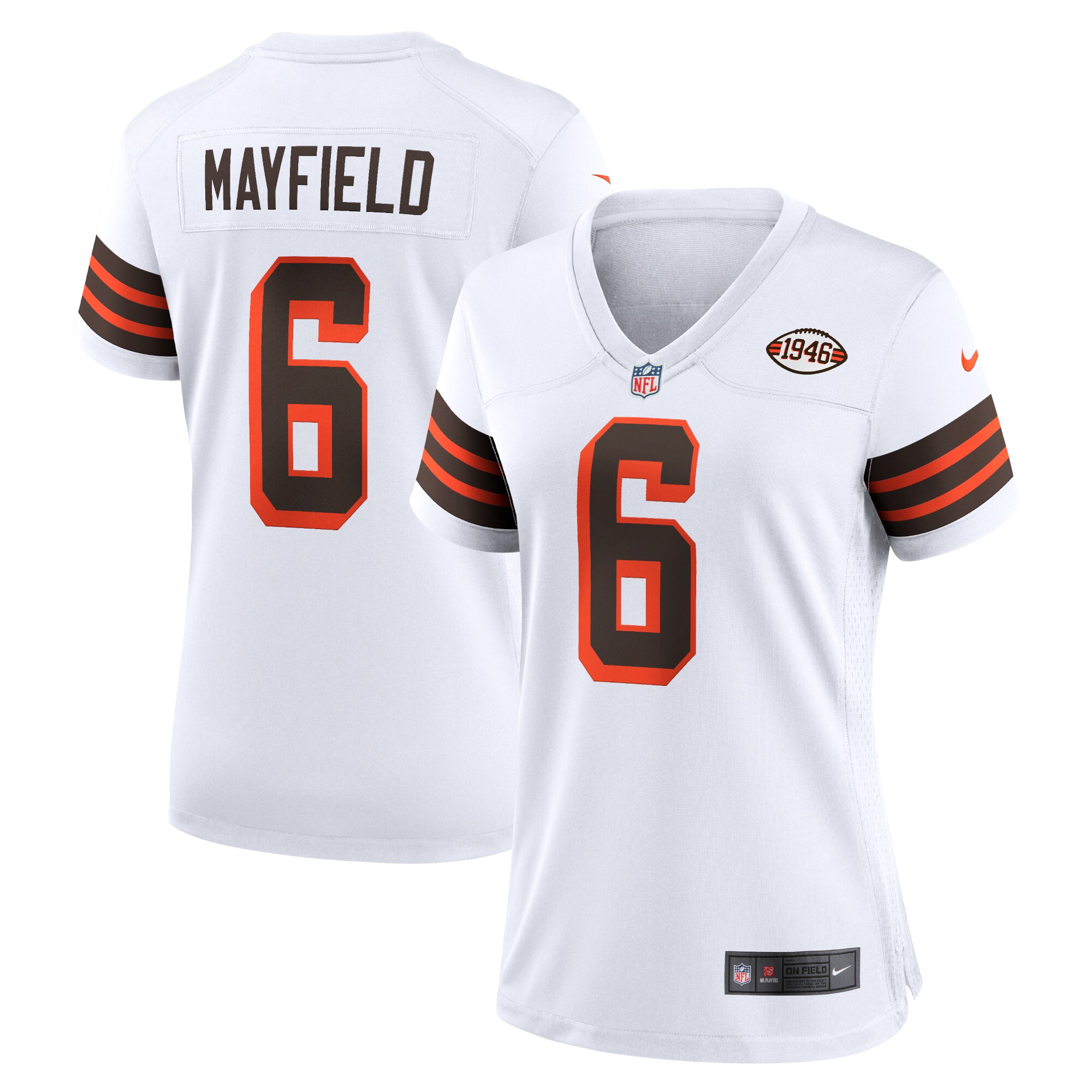 Baker Mayfield Cleveland Browns Women's 1946 Collection Alternate Game Jersey - White