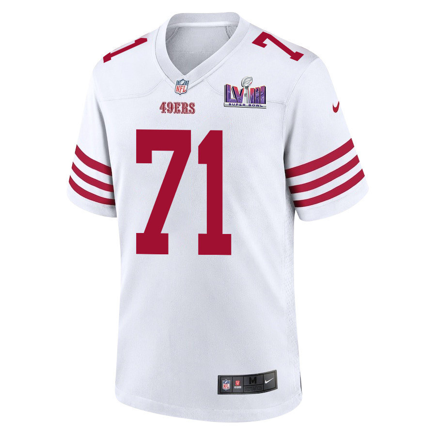 Trent Williams 71 Signed San Francisco 49ers Super Bowl LVIII Game Men Jersey - White