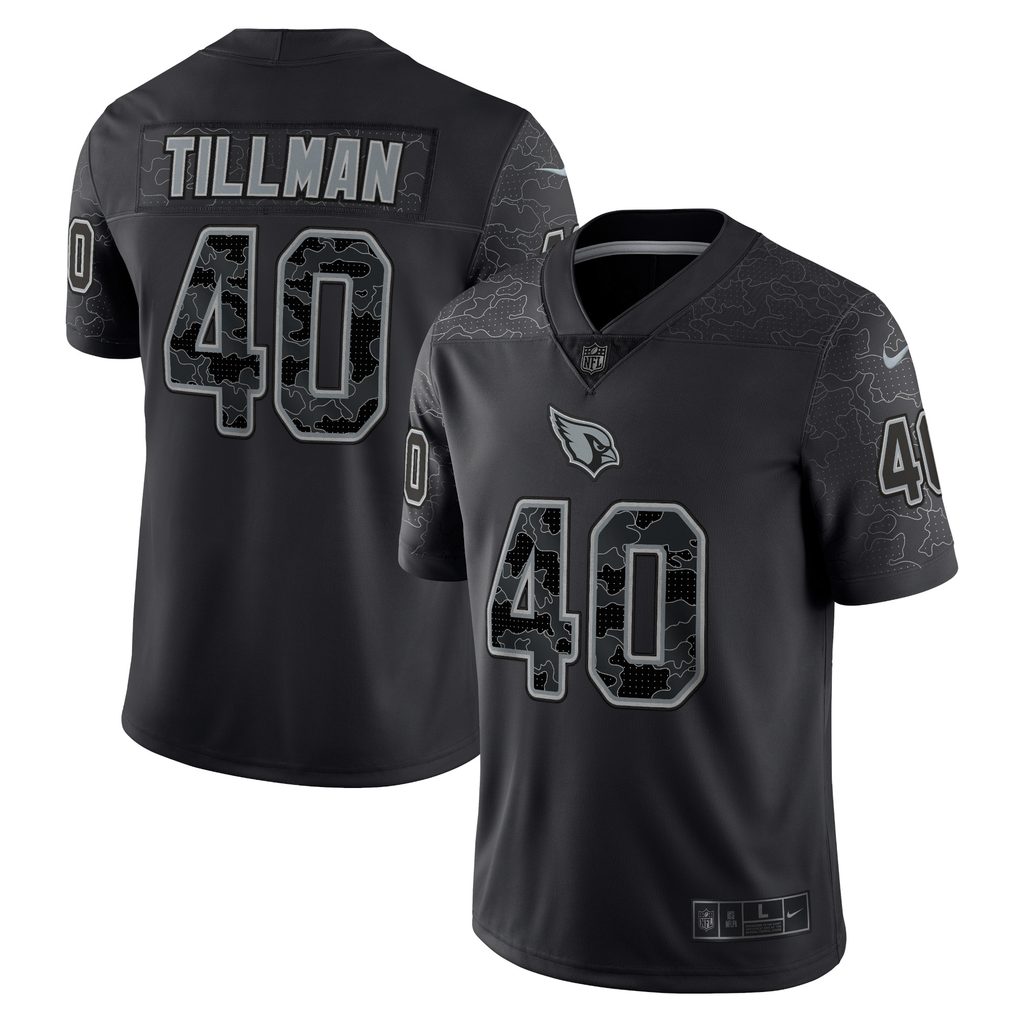 Pat Tillman Arizona Cardinals Retired Player RFLCTV Limited Jersey - Black
