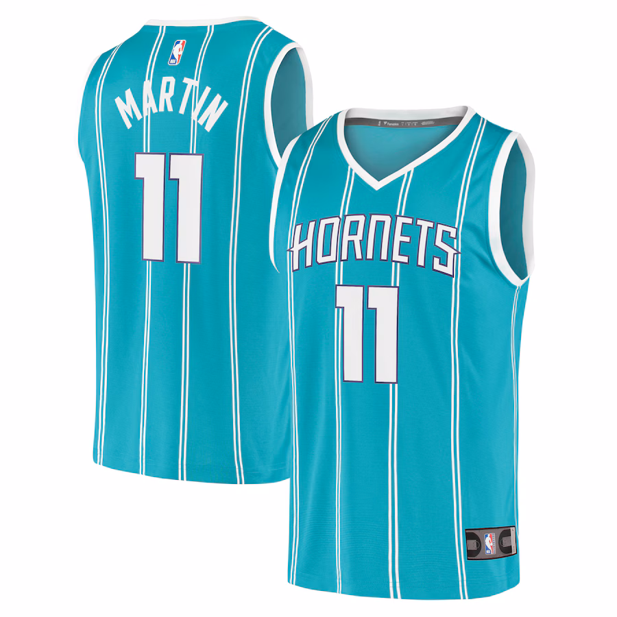 Cody Martin Charlotte Hornets Fanatics Fast Break Replica Jersey - Icon Edition - Teal