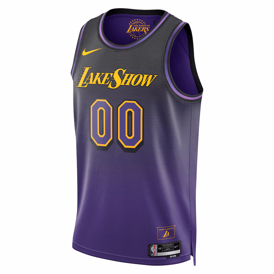 Los Angeles Lakers Nike Unisex 2024/25 Custom Swingman Jersey - City Edition - Purple