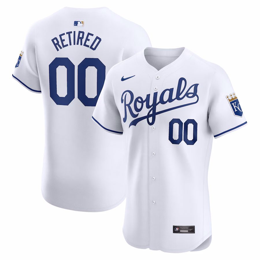 Women's Kansas City Royals Nike White Home Elite Pick-A-Player Retired Roster Jersey