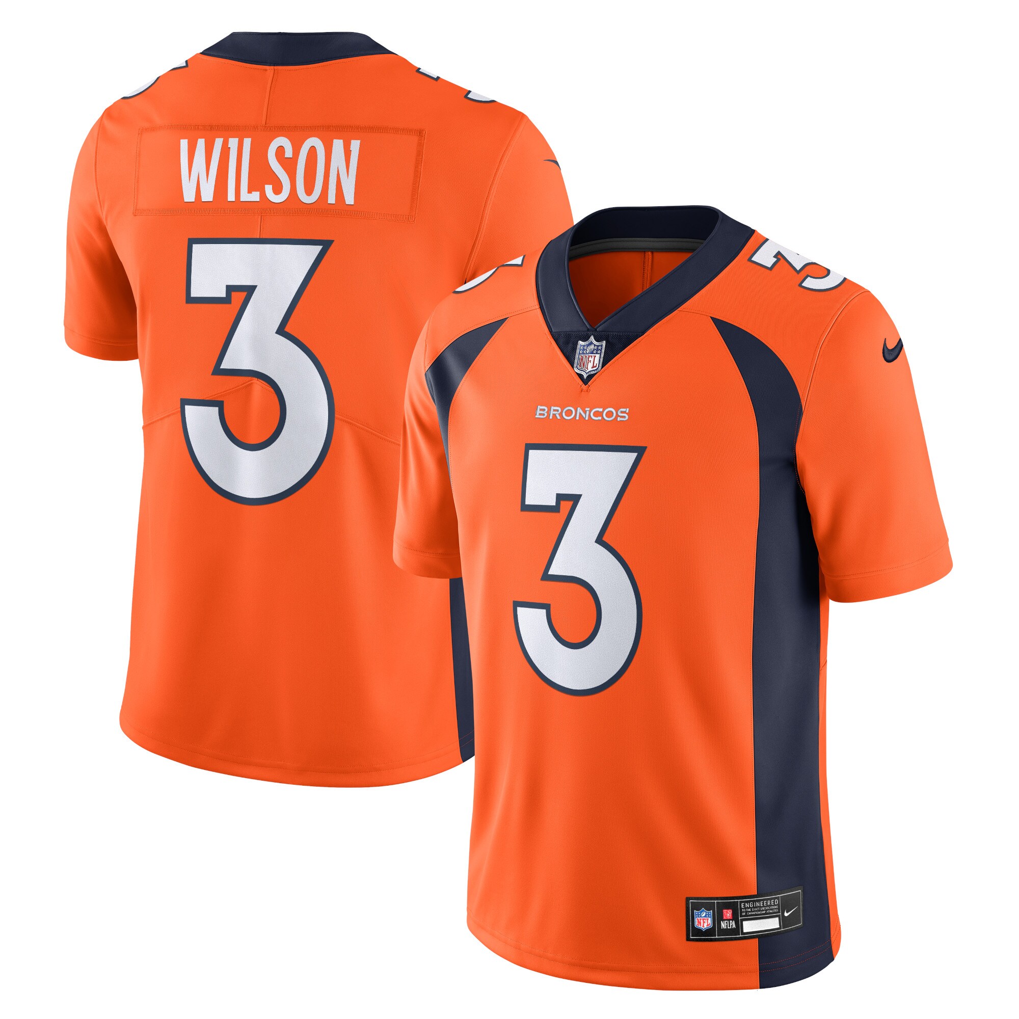 Russell Wilson Denver Broncos Vapor Untouchable Limited Jersey - Orange