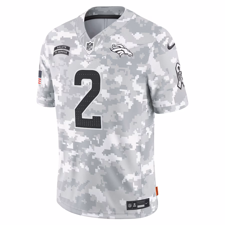 Patrick Surtain II Denver Broncos Nike 2024 Salute to Service Limited Jersey - Arctic Camo