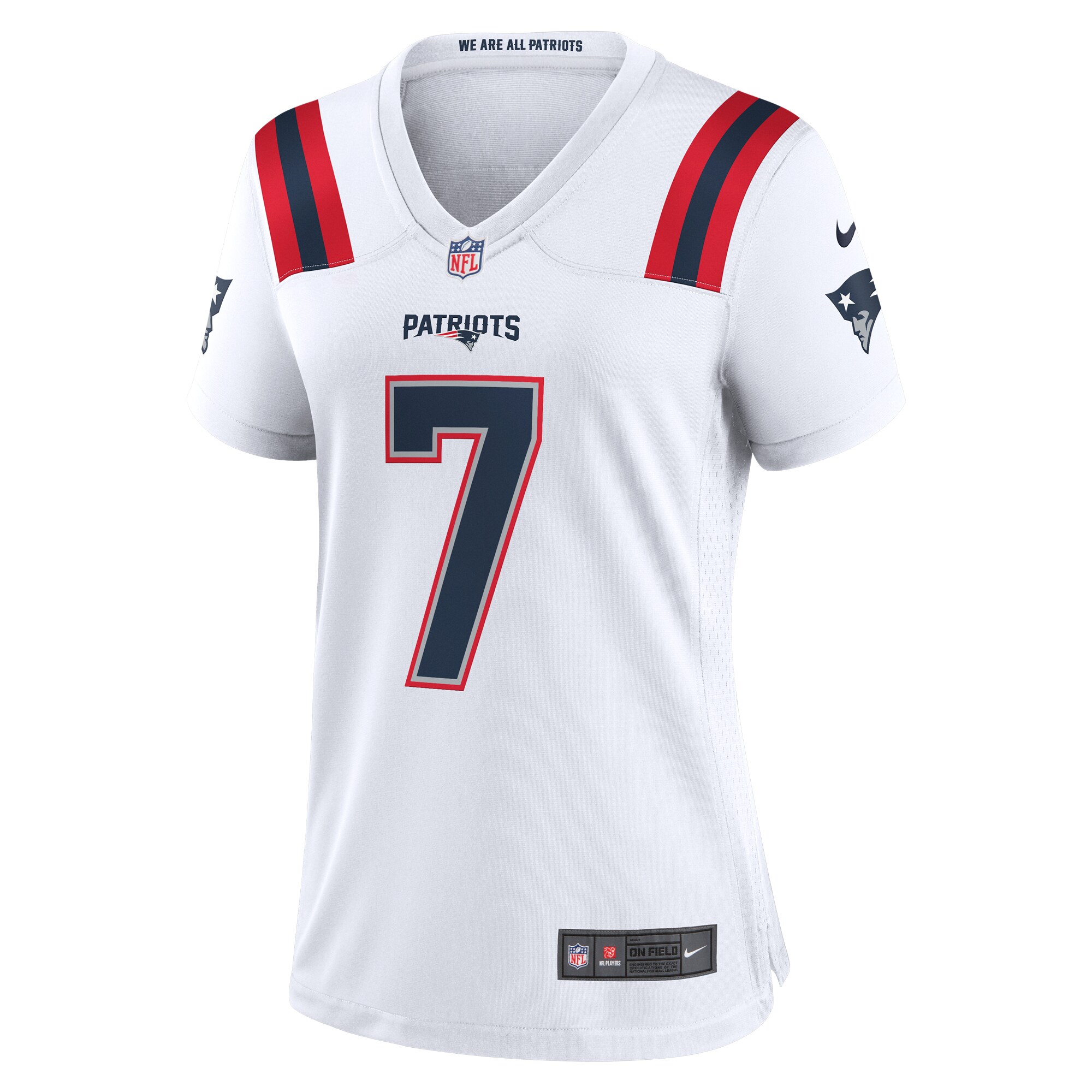 JuJu Smith-Schuster New England Patriots Women's Game Player Jersey - White