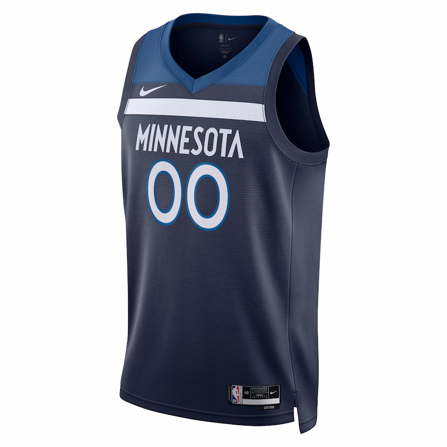 Unisex Minnesota Timberwolves Nike Navy Swingman Custom Jersey - Icon Edition