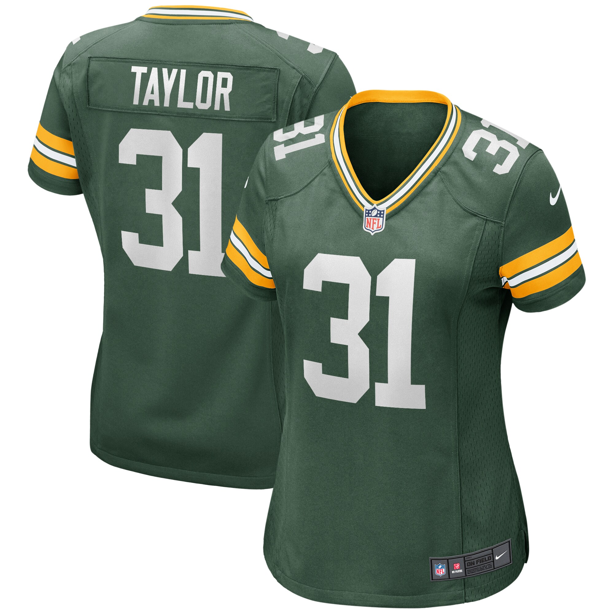 Jim Taylor Green Bay Packers Women's Game Retired Player Jersey - Green