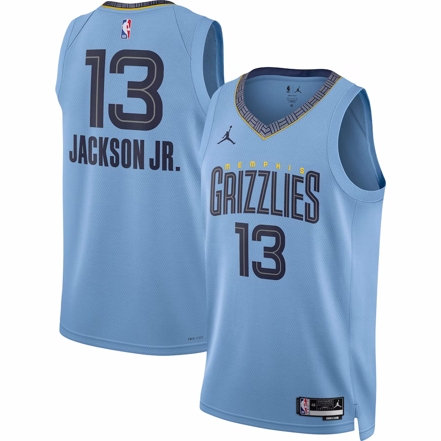 Unisex Memphis Grizzlies Jaren Jackson Jr. Jordan Brand Light Blue Swingman Jersey - Statement Edition