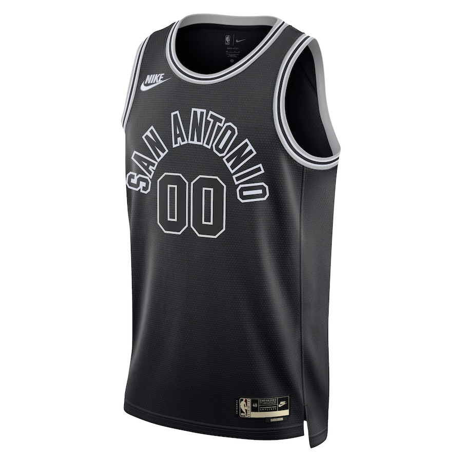 Unisex NBA San Antonio Spurs Black 2022/23 Custom Swingman Jersey - Classic Edition