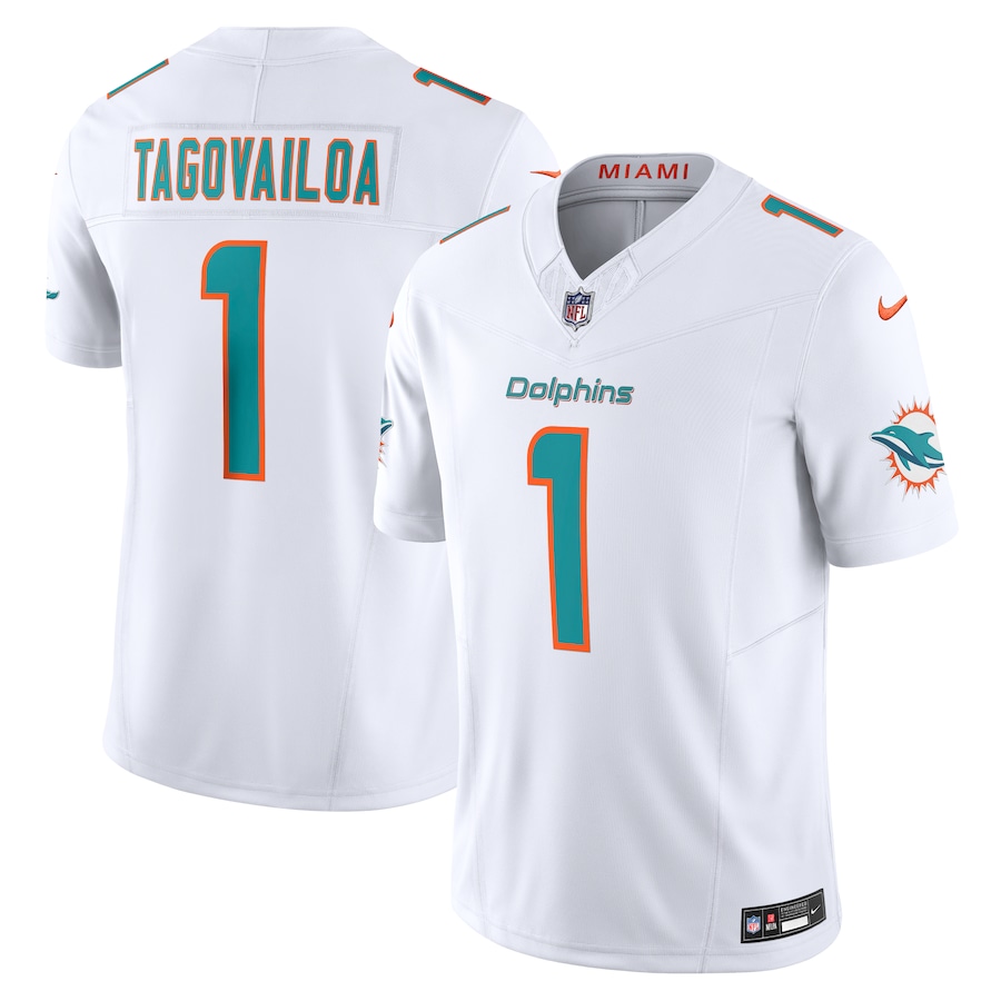 Mens Miami Dolphins Tua Tagovailoa White Vapor F.U.S.E. Limited Jersey