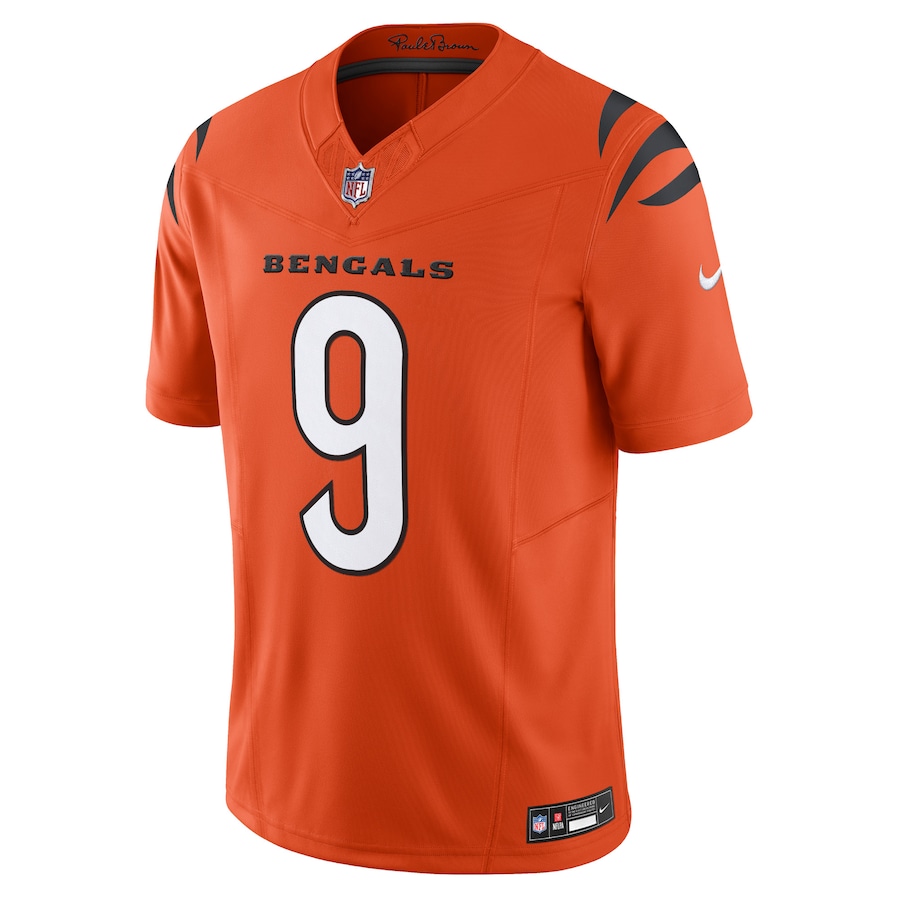 Mens Cincinnati Bengals Joe Burrow Orange Vapor F.U.S.E. Limited Jersey