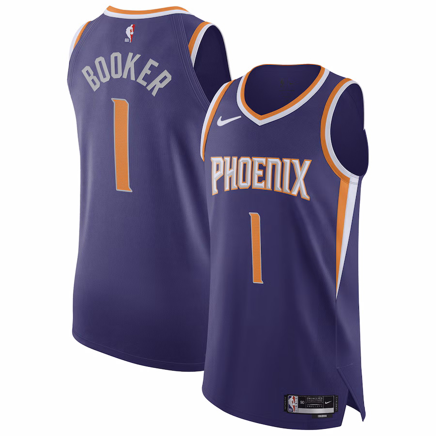 Men's Phoenix Suns Devin Booker Nike Purple Authentic Jersey - Association Edition
