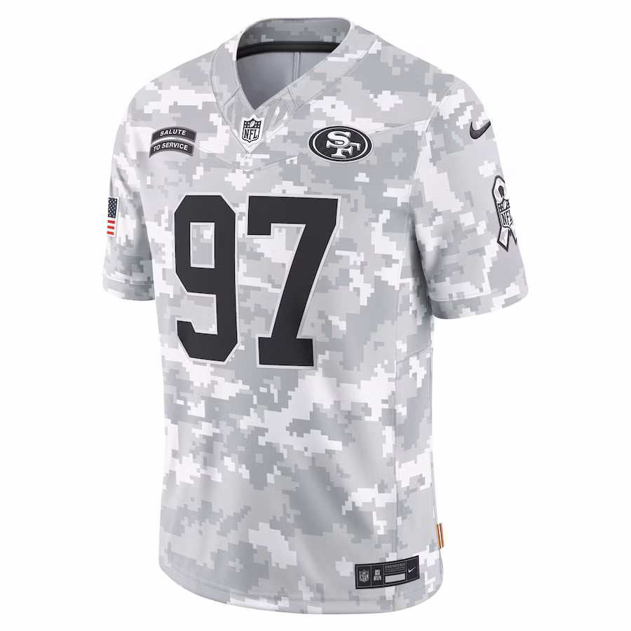 Nick Bosa San Francisco 49ers Nike 2024 Salute to Service Limited Jersey - Arctic Camo