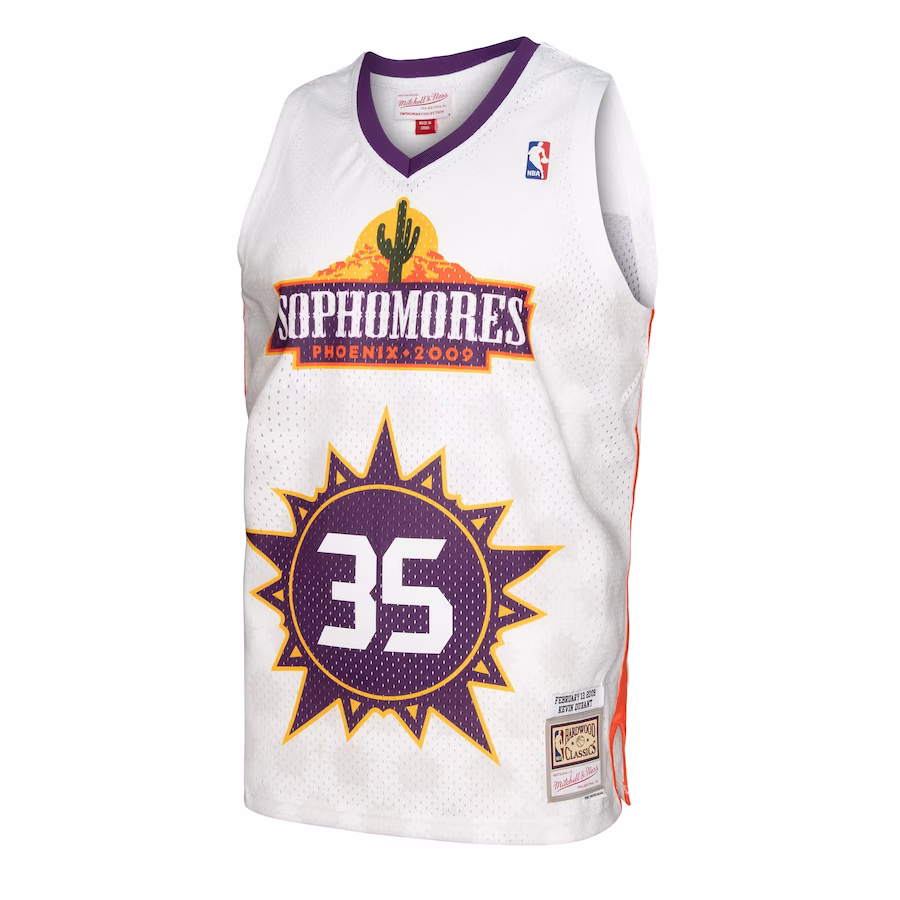 Men's Kevin Durant Mitchell & Ness White 2009 Rising Stars Swingman Jersey