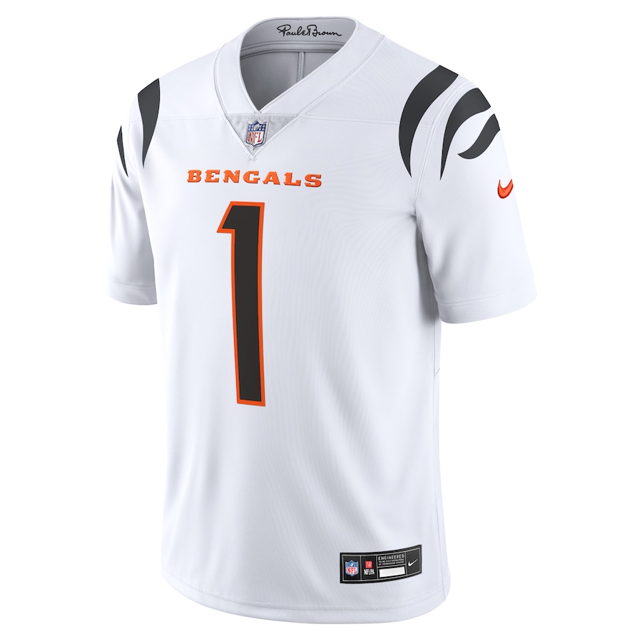 Mens Cincinnati Bengals JaMarr Chase White Vapor Untouchable Limited Jersey